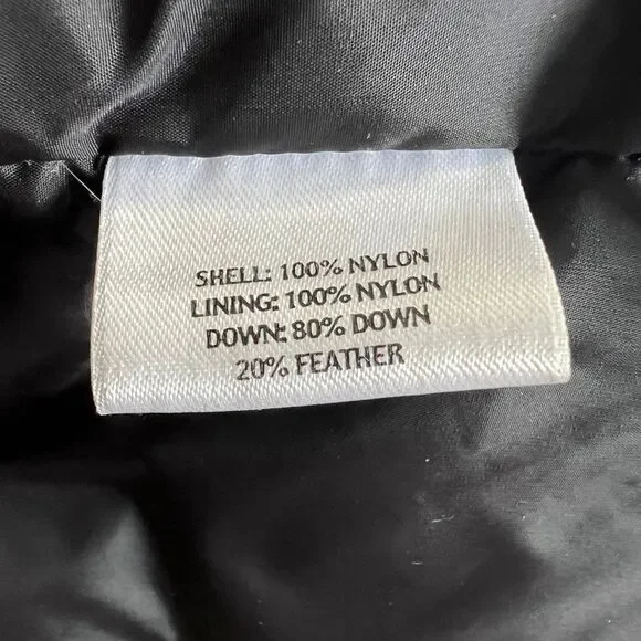 Eileen Fisher Eggshell Recycled Down Nylon Long Puffer Coat L READ DESC - Picture 11 of 12